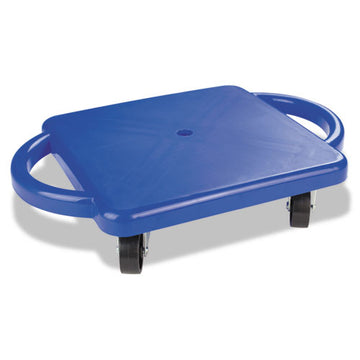 Champion Sports Scooter With Handles, Blue-yellow, 4 Rubber Swivel Casters, Plastic, 12 X 12 freeshipping - TVN Wholesale